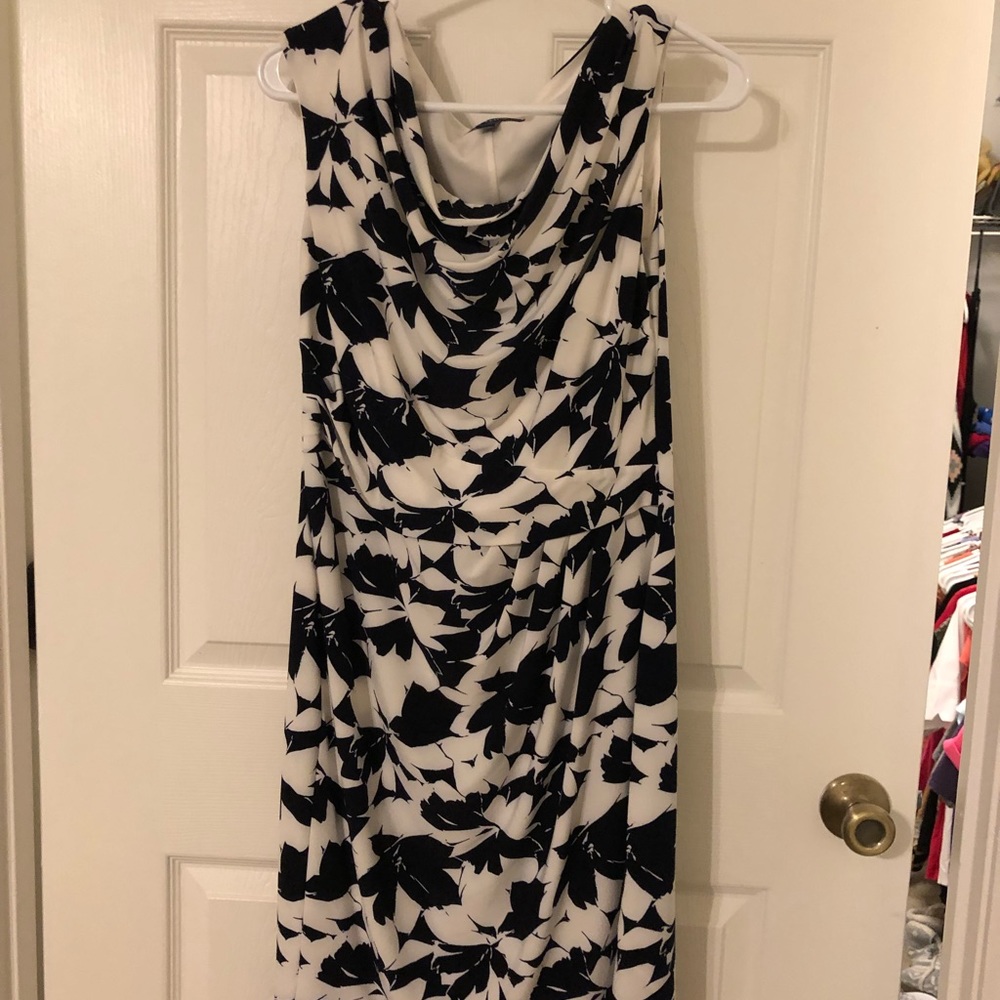 Navy and White dress